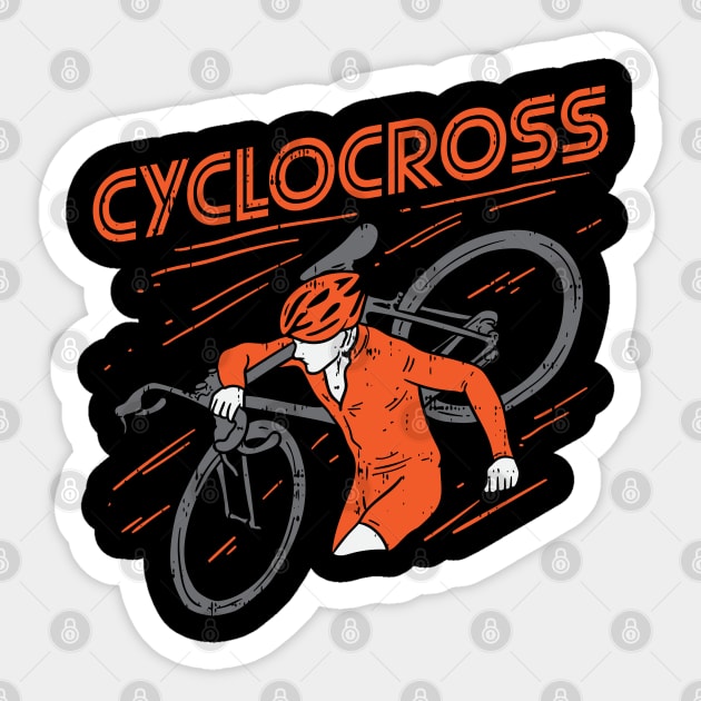 Cyclocross Sticker by maxdax